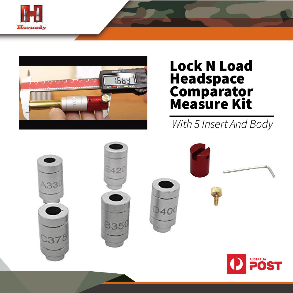 Hornady Lock N Load Headspace Comparator Measure Kit W 5 Insert And