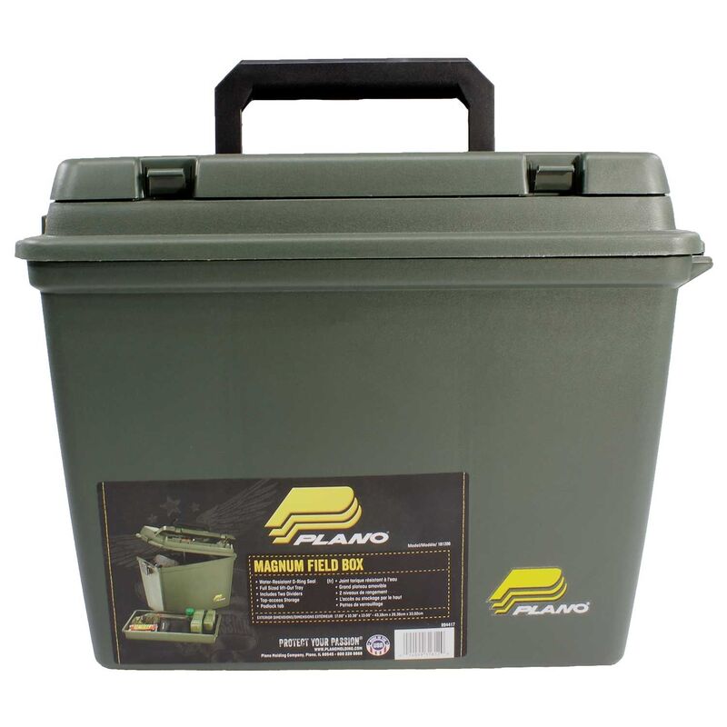 Plano Magnum Series Field Box W Tray O Ring Seal - Green Water Resistant  #Pl181206