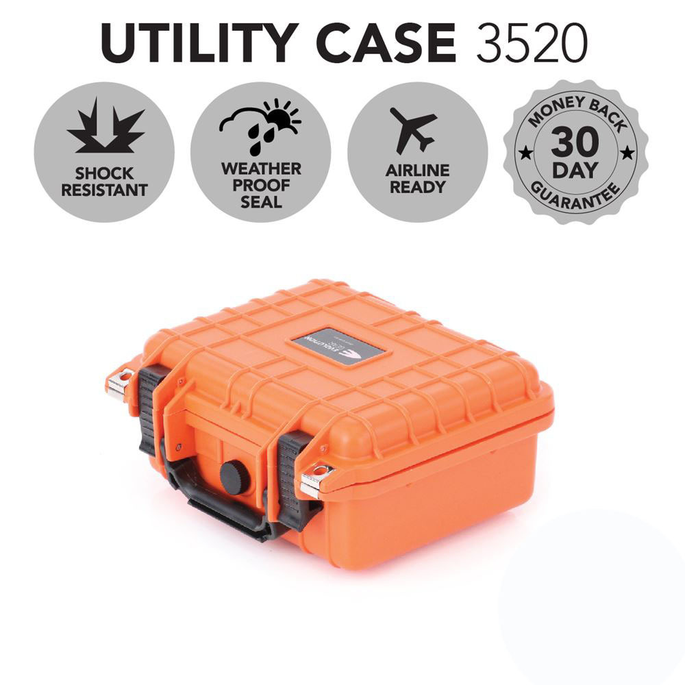 Evolution Gear Hd Series Utility Camera & Drone Hard Case - Hi Vis Orange #3520_Hvo