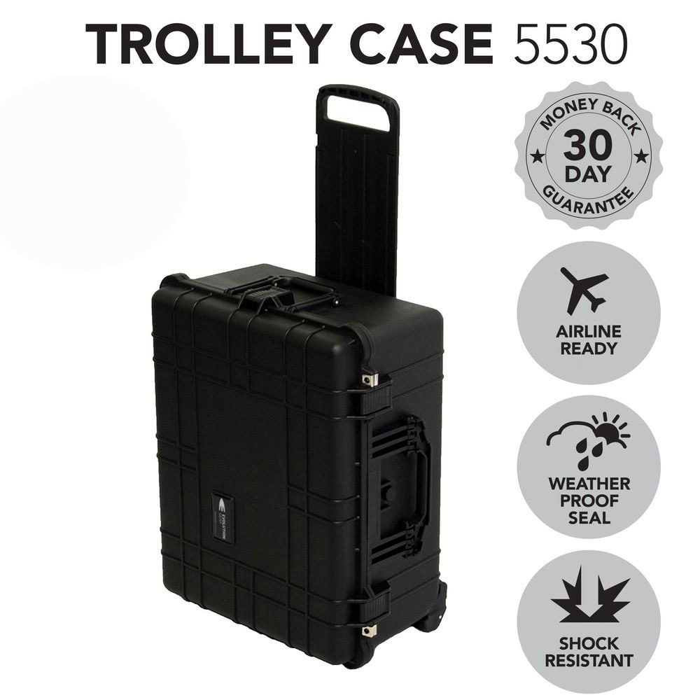 Evolution Gear Hd Series Trolley Camera & Drone Hard Case - Black #5530_B