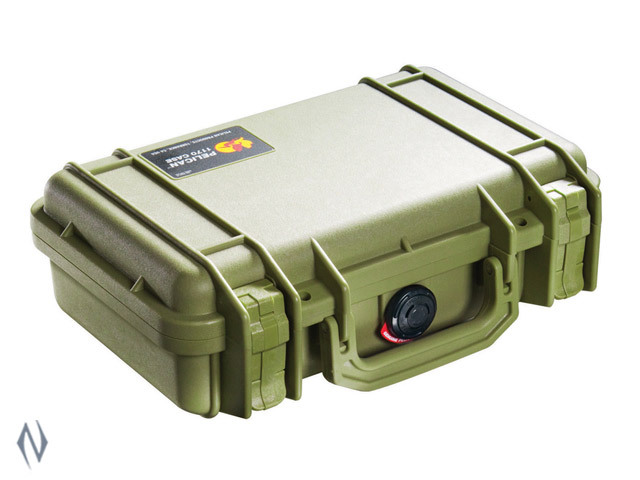 Pelican 1170 Small Handgun Protector Storage Case - Od Green #p1170Odg