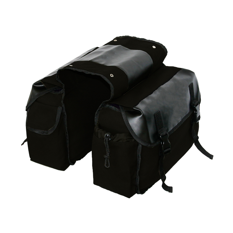Atacpro Upgrade Water Proof Double Rear Pannier Bike Bag Cycling - Black #Tm01230