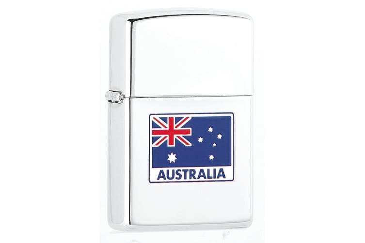 Zippo Windproof High Polish Chrome Lighter - Australian Flag #94100