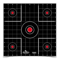 Birchwood Casey Dirty Bird Sight In Hanging Tagboard 12 Inch Bullseye Shooting Target - 12 Sheet #35212