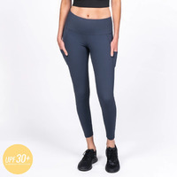 Desolve Wave Leggings Womens Quick Drying High-wicking - Navy #Dsv124185