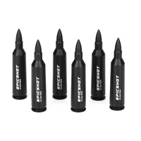 Epicshot Premium Metal Snap Caps - 22-250 Rem 6pk Black #Es119106