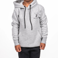 Hunters Element Croaker Hoodie Kids Premium Quality And Super Warm - Grey Marle #He124670