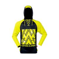 Hunters Element Tradie Long Sleeve Summer Hoodie - Fluoro Yellow #Tradie Fy