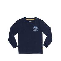 Hunters Element Range Ls Tee Kids - Navy #Ny