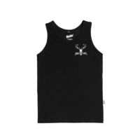 Hunters Element Red Stag Singlet Kids - Black #Red Bl