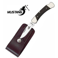 Mustang Drop Point Compact Portable Folding Herald Knife - 4 Inch Close #20750