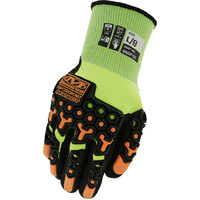 Mechanix Wear Speedknit M-Pact Hi-Viz Gloves - Fluorescent Yellow #s5Dp-91