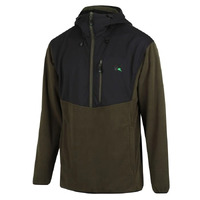 Ridgeline Mens Ascent Half Zip Fleece Top - Forest/black #Rlclsasfrb