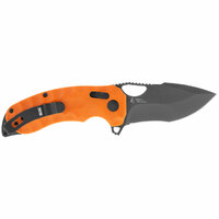 Sog Kiku Xr Lte Folding Knife 3.03" Cts-xhp Black Plain Blade -  Blaze Orange G10 Handle #12-27-03-57