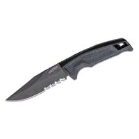 Sog 4.61" Cryo 440a Black Tini Clip Point Combo Recondo Fx Fixed Blade Knife - Black Grn Handle #17-22-02-57