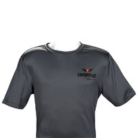 Warne Hunting Clothing Lightweight Polyester Moisture Wicking Tshirt - Charcoal Grey Large #T1002l