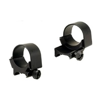 Weaver Rings 30mm Low Matte Ext High Quality Durable Lightweight - Black #W49150